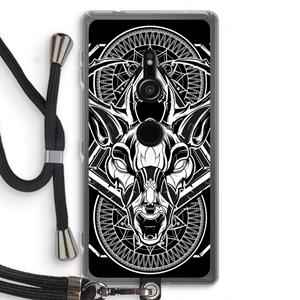 CaseCompany Oh Deer: Sony Xperia XZ2 Transparant Hoesje met koord