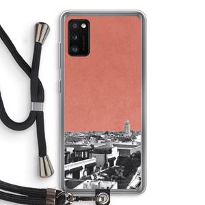 CaseCompany Marrakech Skyline : Samsung Galaxy A41 Transparant Hoesje met koord