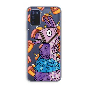 CaseCompany Loot Burger: Samsung Galaxy A03s Transparant Hoesje