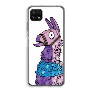 CaseCompany Lama: Samsung Galaxy A22 5G Transparant Hoesje