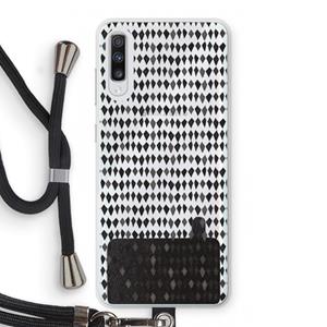 CaseCompany Crazy shapes: Samsung Galaxy A70 Transparant Hoesje met koord