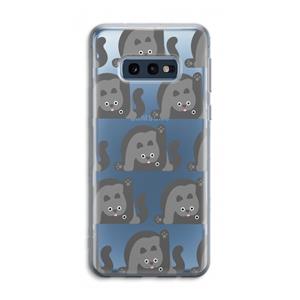 CaseCompany Cats: Samsung Galaxy S10e Transparant Hoesje