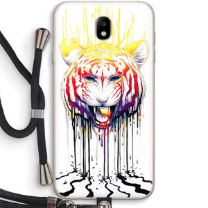 CaseCompany Fading: Samsung Galaxy J7 (2017) Transparant Hoesje met koord