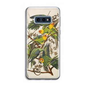 CaseCompany Carolinaparkiet: Samsung Galaxy S10e Transparant Hoesje