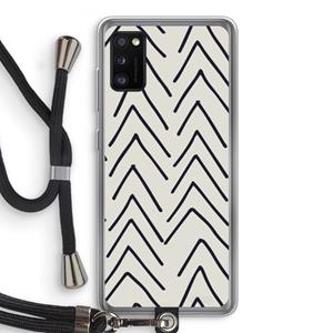 CaseCompany Marrakech Arrows: Samsung Galaxy A41 Transparant Hoesje met koord