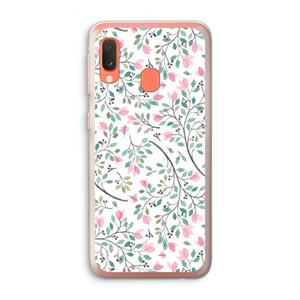 CaseCompany Sierlijke bloemen: Samsung Galaxy A20e Transparant Hoesje