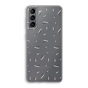 CaseCompany Hipster stripes: Samsung Galaxy S21 Transparant Hoesje