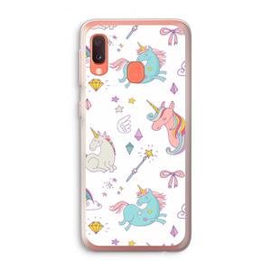 CaseCompany Fantasiewereld: Samsung Galaxy A20e Transparant Hoesje