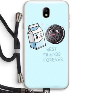 CaseCompany Best Friend Forever: Samsung Galaxy J7 (2017) Transparant Hoesje met koord