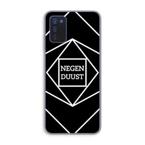 CaseCompany Negenduust geometrisch: Samsung Galaxy A03s Transparant Hoesje