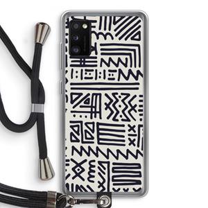 CaseCompany Marrakech print: Samsung Galaxy A41 Transparant Hoesje met koord