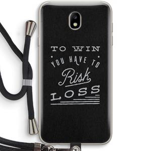 CaseCompany Risk loss: Samsung Galaxy J7 (2017) Transparant Hoesje met koord