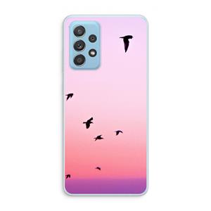 CaseCompany Fly away: Samsung Galaxy A73 Transparant Hoesje