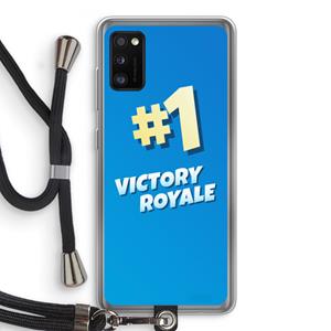 CaseCompany Victory Royale: Samsung Galaxy A41 Transparant Hoesje met koord