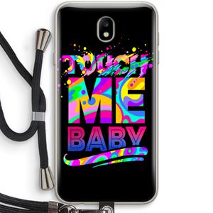 CaseCompany Touch Me: Samsung Galaxy J7 (2017) Transparant Hoesje met koord