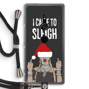 CaseCompany Came To Sleigh: Sony Xperia XZ2 Transparant Hoesje met koord