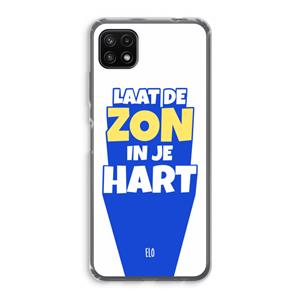 CaseCompany Laat de zon in je hart: Samsung Galaxy A22 5G Transparant Hoesje