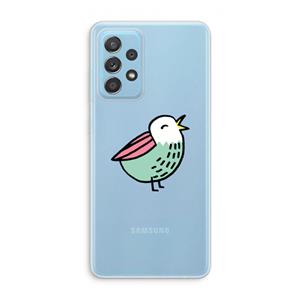 CaseCompany Birdy: Samsung Galaxy A73 Transparant Hoesje