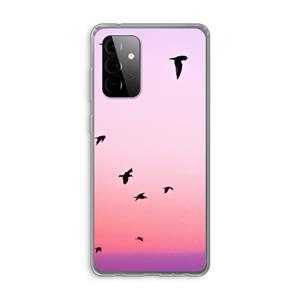 CaseCompany Fly away: Samsung Galaxy A72 Transparant Hoesje