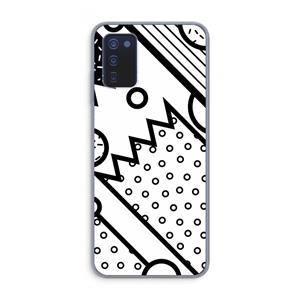 CaseCompany Pop Art #4: Samsung Galaxy A03s Transparant Hoesje
