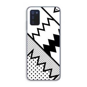 CaseCompany Pop Art #5: Samsung Galaxy A03s Transparant Hoesje