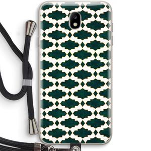 CaseCompany Moroccan tiles: Samsung Galaxy J7 (2017) Transparant Hoesje met koord