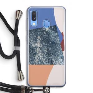 CaseCompany Billy: Samsung Galaxy A40 Transparant Hoesje met koord