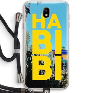 CaseCompany Habibi Majorelle : Samsung Galaxy J7 (2017) Transparant Hoesje met koord