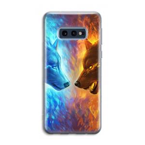 CaseCompany Fire & Ice: Samsung Galaxy S10e Transparant Hoesje