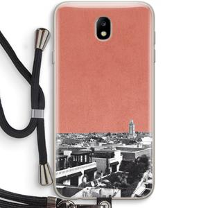 CaseCompany Marrakech Skyline : Samsung Galaxy J7 (2017) Transparant Hoesje met koord