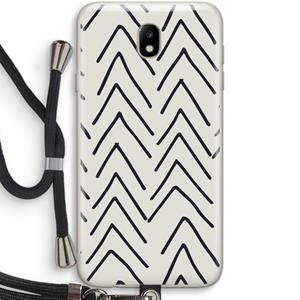 CaseCompany Marrakech Arrows: Samsung Galaxy J7 (2017) Transparant Hoesje met koord