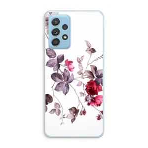 CaseCompany Mooie bloemen: Samsung Galaxy A73 Transparant Hoesje