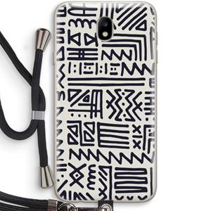 CaseCompany Marrakech print: Samsung Galaxy J7 (2017) Transparant Hoesje met koord