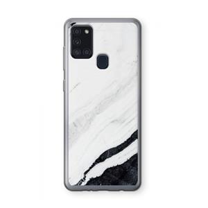 CaseCompany Elegante marmer: Samsung Galaxy A21s Transparant Hoesje
