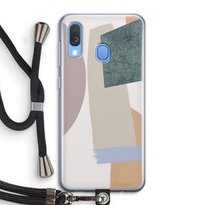CaseCompany Lindo: Samsung Galaxy A40 Transparant Hoesje met koord