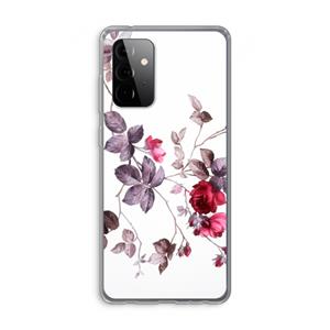 CaseCompany Mooie bloemen: Samsung Galaxy A72 Transparant Hoesje