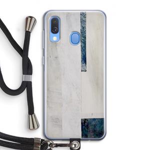 CaseCompany Meet you there: Samsung Galaxy A40 Transparant Hoesje met koord