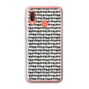 CaseCompany Crazy shapes: Samsung Galaxy A20e Transparant Hoesje