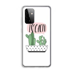 CaseCompany I love cacti: Samsung Galaxy A72 Transparant Hoesje