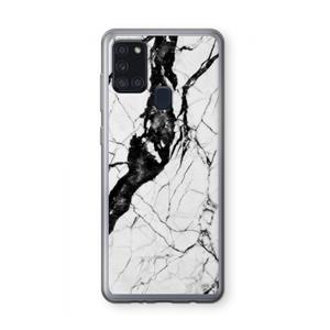 CaseCompany Witte marmer 2: Samsung Galaxy A21s Transparant Hoesje