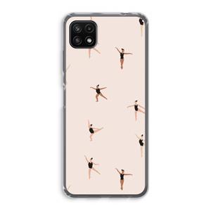 CaseCompany Dancing #1: Samsung Galaxy A22 5G Transparant Hoesje