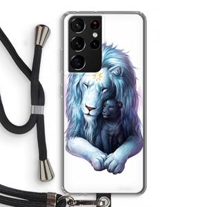 CaseCompany Child Of Light: Samsung Galaxy S21 Ultra Transparant Hoesje met koord
