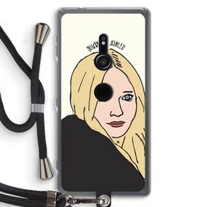 CaseCompany Ashley: Sony Xperia XZ2 Transparant Hoesje met koord