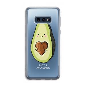 CaseCompany Avocuddle: Samsung Galaxy S10e Transparant Hoesje
