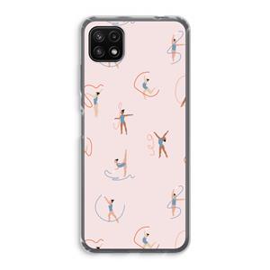 CaseCompany Dancing #3: Samsung Galaxy A22 5G Transparant Hoesje