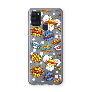 CaseCompany Pow Smack: Samsung Galaxy A21s Transparant Hoesje