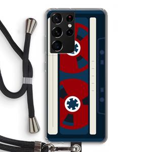CaseCompany Here's your tape: Samsung Galaxy S21 Ultra Transparant Hoesje met koord