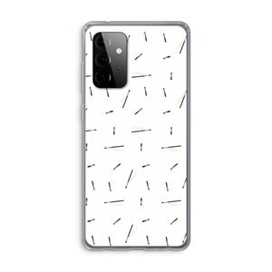 CaseCompany Hipster stripes: Samsung Galaxy A72 Transparant Hoesje