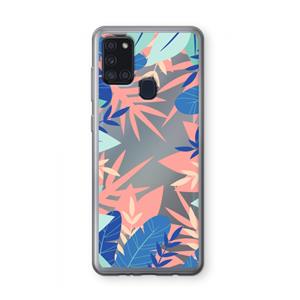 CaseCompany Tropisch: Samsung Galaxy A21s Transparant Hoesje