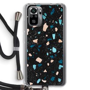 CaseCompany Terrazzo N°11: Xiaomi Redmi Note 10S Transparant Hoesje met koord